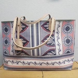 Spartina 449 Purple Palmetto Paisley Retreat Tote